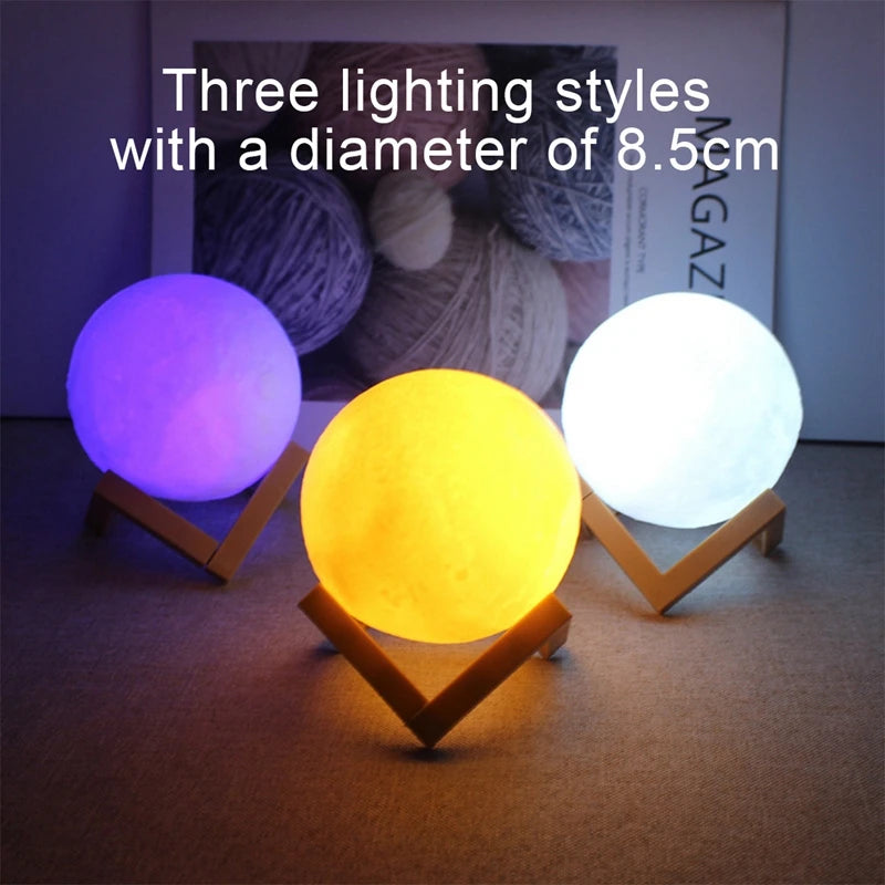 HOUSETIVE - Book Light LED Moon Light Galaxy Light, Moon Night Light, Girl, Boy, Child Birthday Gift, Bedroom Decoration Indoor lighting